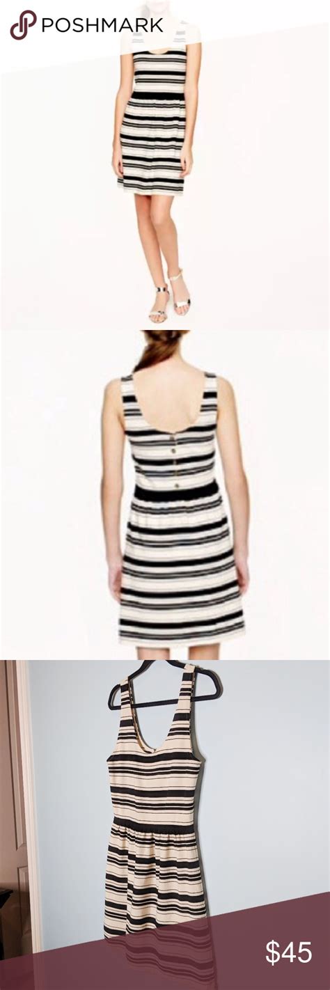 J Crew Villa Striped Button Dress Clothes Design Dresses Tank Top Dress