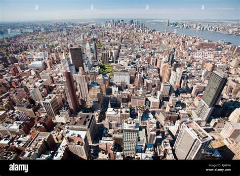 Aerial View of Manhattan Stock Photo - Alamy