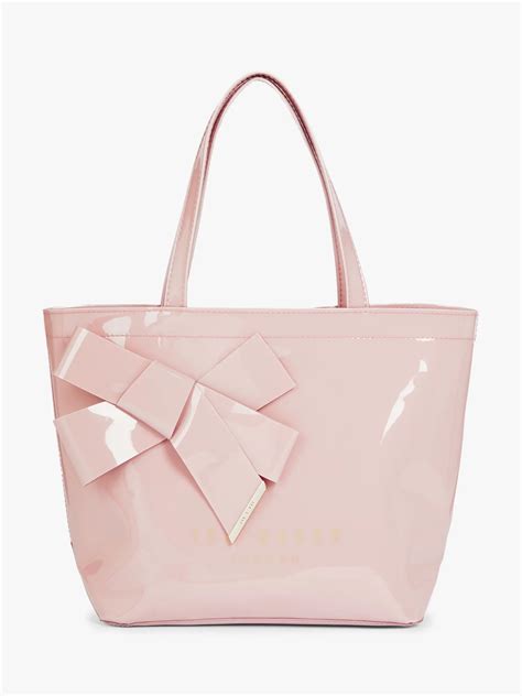 Ted Baker Nikicon Knot Bow Small Icon Shopper Bag Light Pink At John