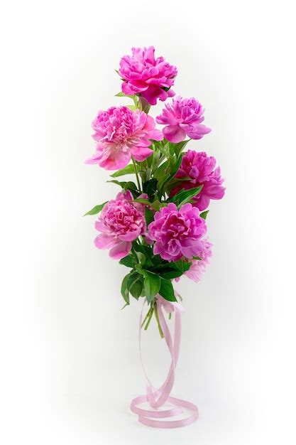 Premium Photo | Bouquet of fresh pink peonies