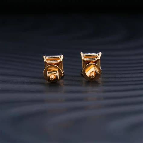 2ct Princess Cut Diamond Earrings | Earthly Jewels