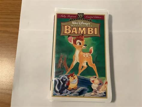 Disneys Masterpiece Bambi Th Anniversary Limited Edition Vhs