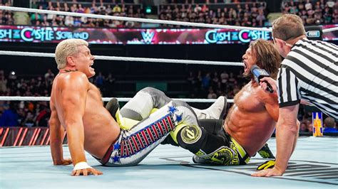 Cody Rhodes Vs AJ Styles Undisputed WWE Title I Quit Match Clash