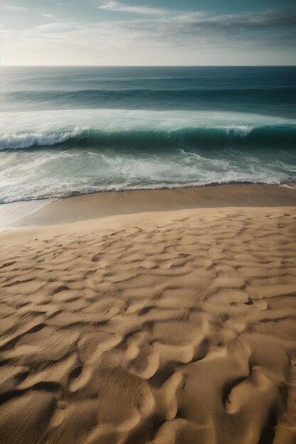 Premium AI Image | Ocean water and sand texture