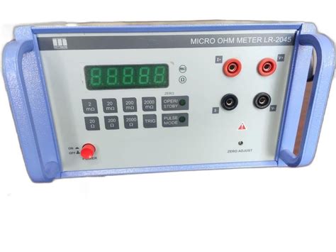 Motwane LR 2045 Micro OHM Meter At Rs 85500 Piece Ohm Meter In