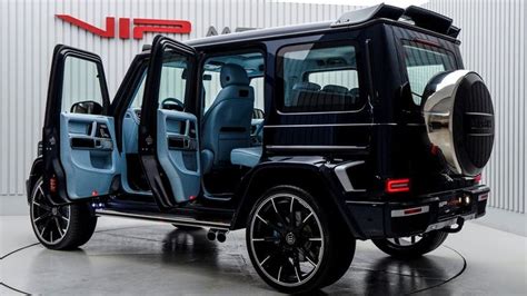 2023 Blue Mercedes AMG G63 Brabus G800 Savage Luxury SUV In Detail