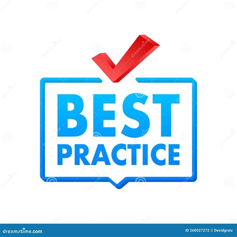 Best Practice Sign Label Vector Stock Illustration Stock Vector