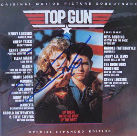 Tom Cruise: "Hand Signed “Top Gun Soundtrack” CD"