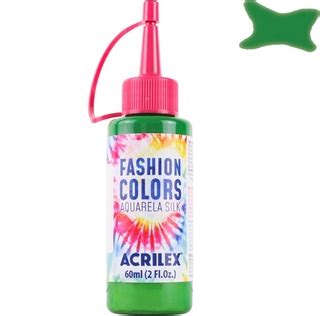 Tinta Tie Dye Verde Vivo Fashion Colors Aquarela Silk Acrilex Ml