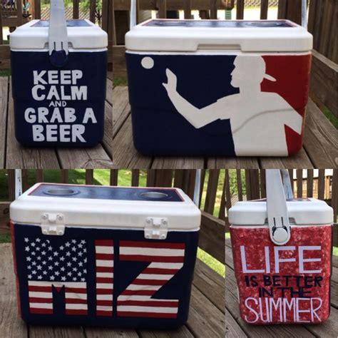 Cooler I Made For The Summer At Mizzou I Decided On An American Themed