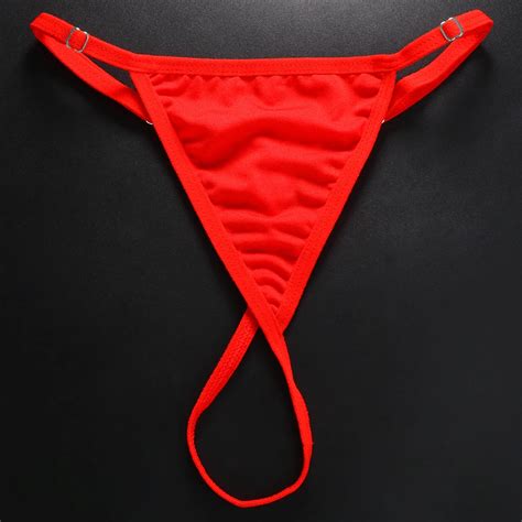 Stonefans Red Shine Strap Crystal Body Chain Rhinestone Thong Panties Women Bikini Body Jewelry