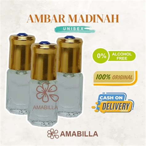 Jual Parfum Amber Madinah Original Non Alkohol Ml Ml Ml Parfum