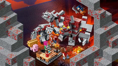 O Combate De Redstone 21163 Sets Lego® Minecraft® Para Crianças