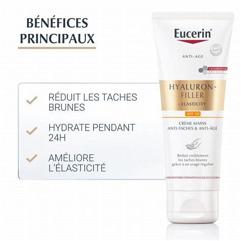 EUCERIN Hyaluron filler Elasticity Crème mains anti tâches anti âge