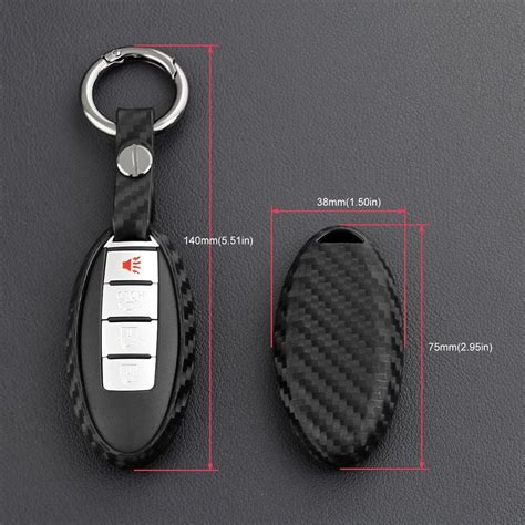 Kaufe Silikon Kohlefaser Auto Schlüssel fall Remote Shell Cover Fit