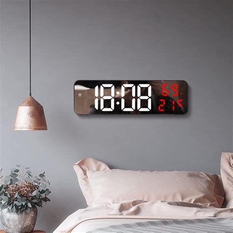 Danolapsi 9" Wall Clock - LED Digital Wall Clock with Large Display,Big ...