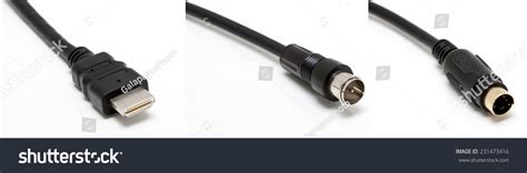 Tv Cable Collection Different Types Tv Stock Photo 231473416 | Shutterstock