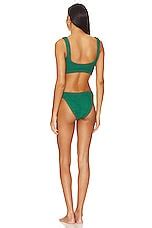 Hunza G Hallie Bikini In Metallic Forest Green REVOLVE