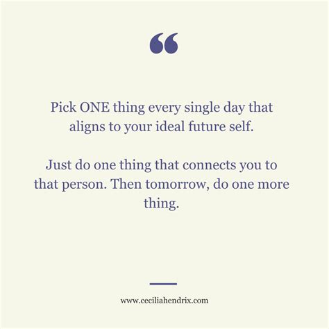One simple decision will change your entire life. Pick ONE thing every ...