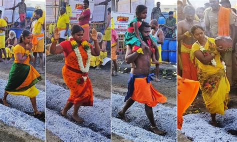 திண்டுக்கல் கோட்டை மாரியம்மன் கோவில் மாசித்திருவிழாவில் பூக்குழி