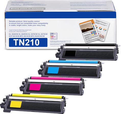 Amazon TN 210 Toner Cartridge Set Replacement For Brother TN 210