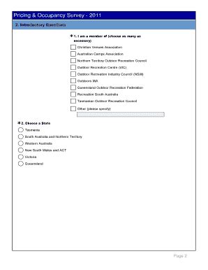 Fillable Online Christianvenues Org Pricing And Occupancy Survey