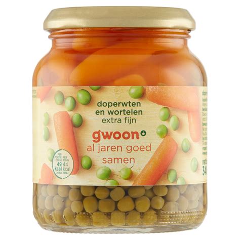 G Woon Doperwten En Wortelen Extra Fijn G Woon