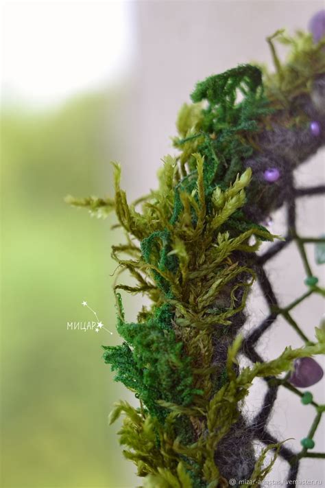 Ловцы снов: Меж листьев и ветвей зелёный ловец снов натуральный мох ...