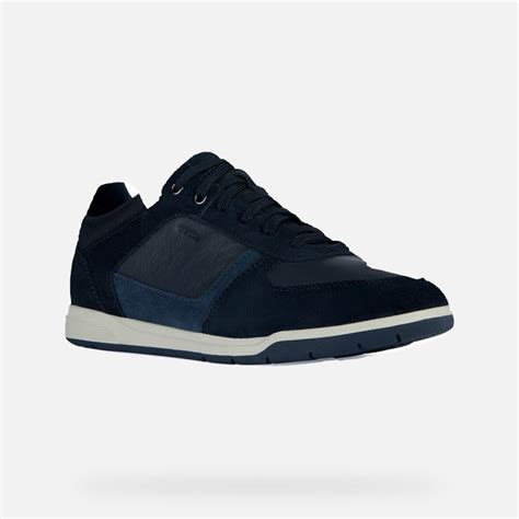 Geox Spherica Ec A Baskets Basses Bleues Homme Geox