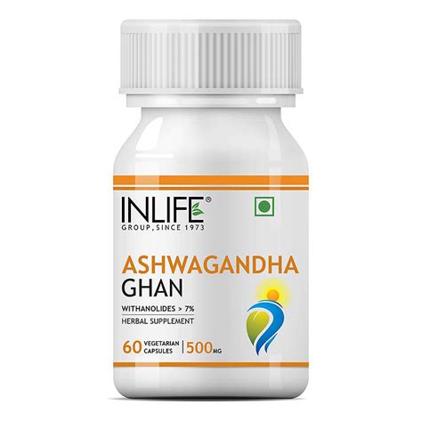 Inlife Ashwagandha Extract Withania Somnifera Supplement Immunity