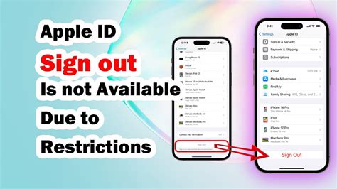 Fixed Apple Id Sign Out Is Not Available Due To Restrictions 100 Works