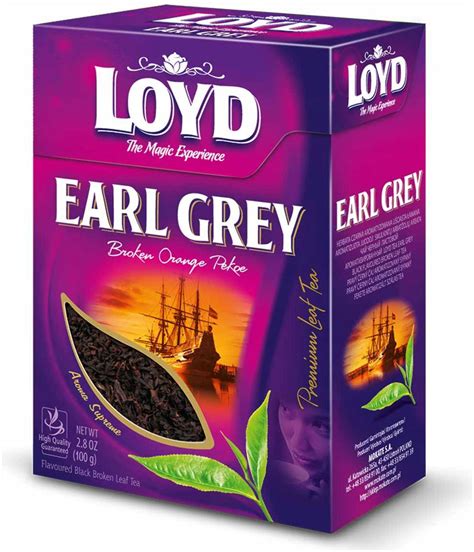 Liściasta Herbata Czarna Premium Earl Grey Jakościowe Liście 100g LOYD