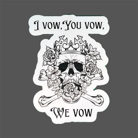 I Vow You Vow We Vow Sticker Etsy