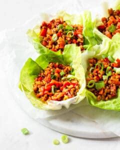 Butter Lettuce Wraps (With Soya Mince) - Cooking With Elo