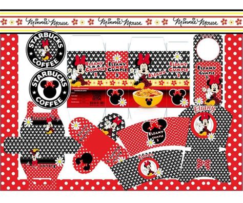 Kit Imprimible De Minnie Mouse Roja Personalizado Cuotas Sin Inter S