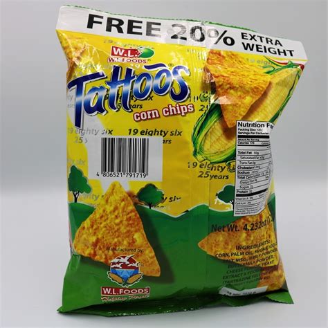 Tattoos Cheese Flavored Corn Chips Salangi Ko Pu