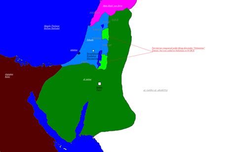 Map of Judaea under Salome Alexandra, Queen of Judaea : MapPorn