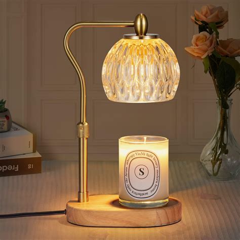 Candle Warmer Lamp With Timer Dimmable Adjustable Height Electric