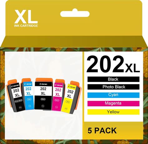 Coloran 202XL Druckerpatronen Kompatibel für Epson 202 XL