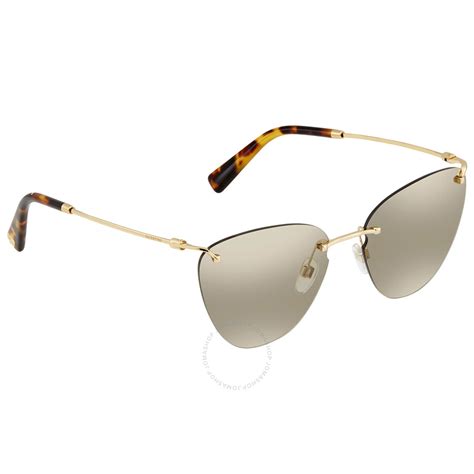 Valentino Garavani Ladies Gold Tone Cat Eye Sunglasses Va2022 30027i 58