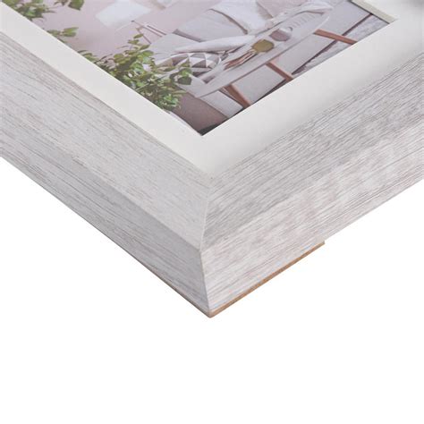 Henzo Holz Bilderrahmen Modern MDF Mit Passepartout 15x15 Cm 10x10