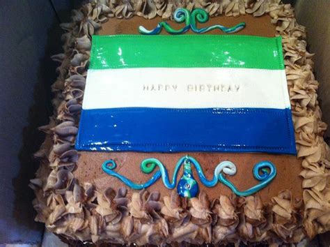 Sierra Leone flag cake - Decorated Cake by Cakemummy - CakesDecor