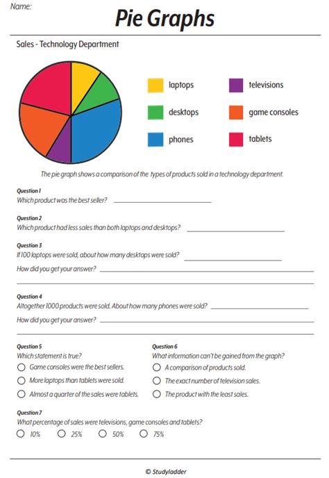 Reading Pie Graphs Studyladder Interactive Learning Games