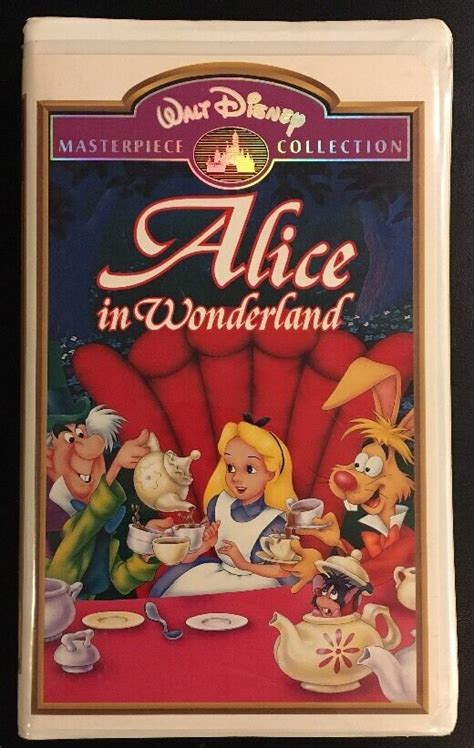 Alice In Wonderland Vhs Walt Disney Masterpiece Collection Movie