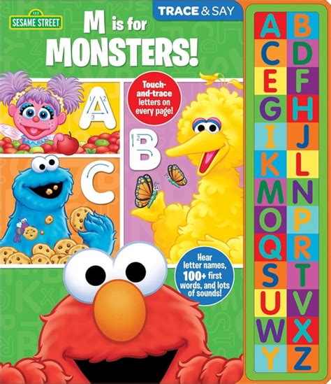 Sesame Street M Is For Monsters Trace And Say Sound Book Board Book