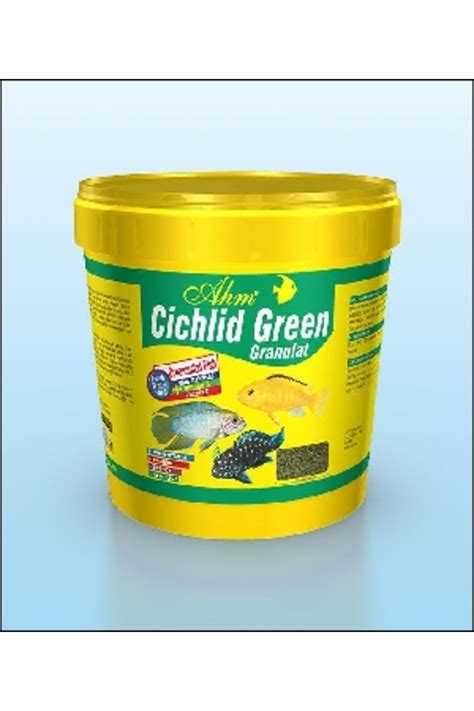 Ahm Cichlid Green Granulat Ciklet Balığı Yemi Bitkisel 10lt 3kg Fiyatı