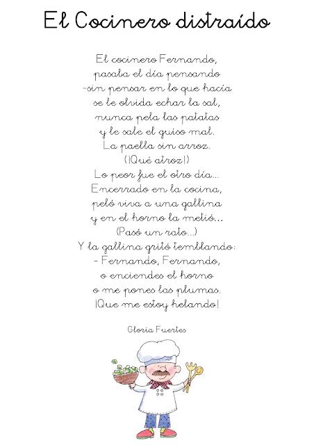 POESÍA EL COCINERO DISTRAÍDO