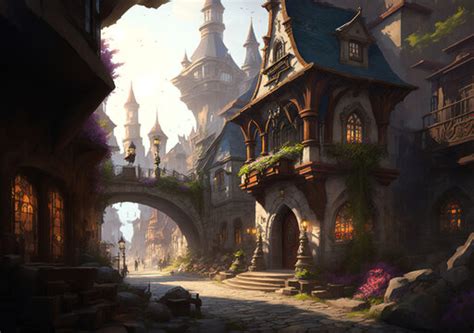 Fantasy Town Concept Art