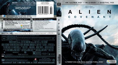 Alien Covenant R K Uhd Blu Ray Cover Dvdcover