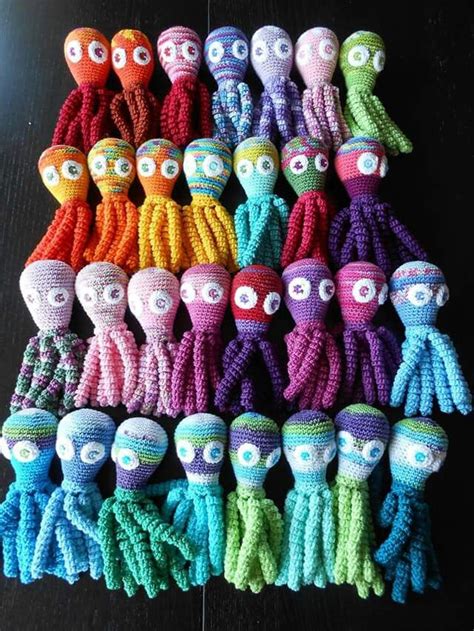 Deze Inktvisjes Zijn Gemaakt Door Ankie Kars Amigurumi Prematuro